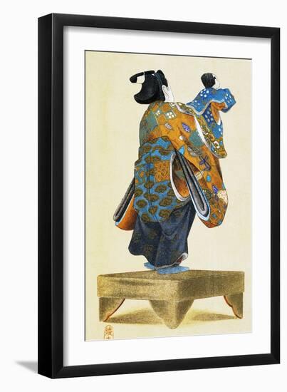 Puppeteer with Puppet Seen from Behind-null-Framed Giclee Print