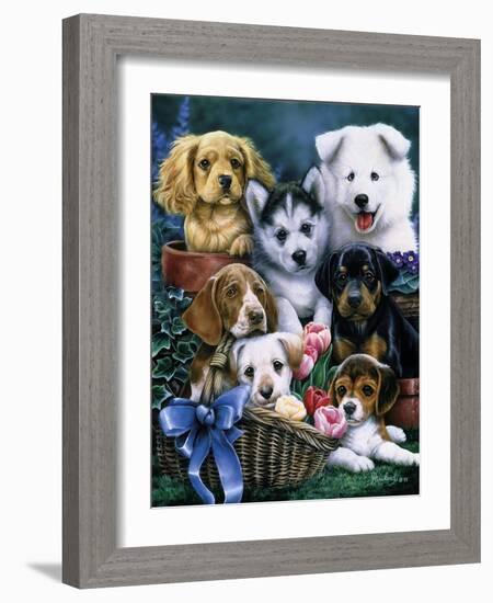 Puppies-Jenny Newland-Framed Giclee Print