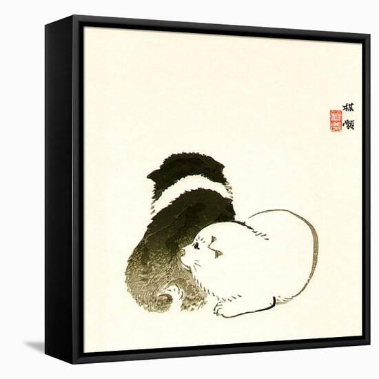 Puppies-Bairei Kono-Framed Premier Image Canvas