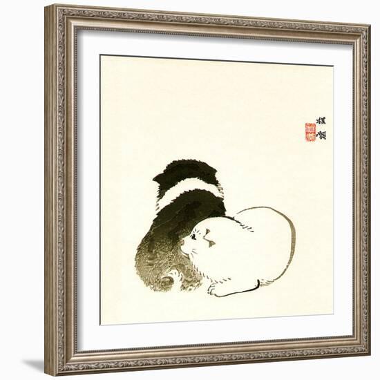 Puppies-Bairei Kono-Framed Giclee Print