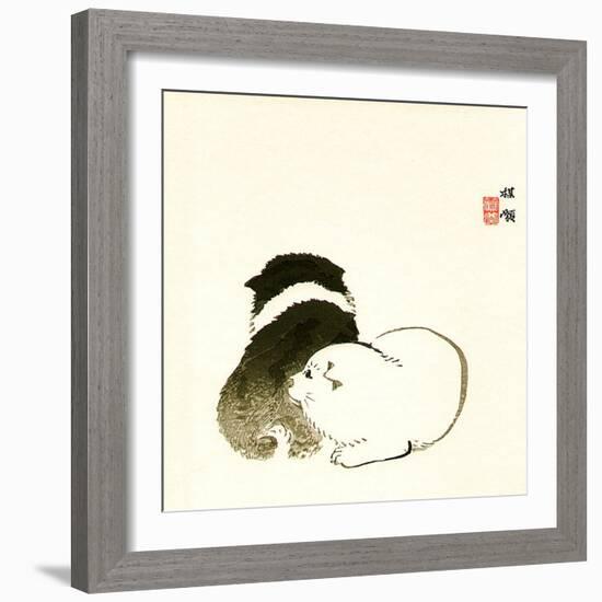 Puppies-Bairei Kono-Framed Giclee Print