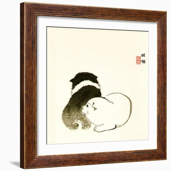 Puppies-Bairei Kono-Framed Giclee Print