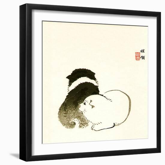 Puppies-Bairei Kono-Framed Giclee Print