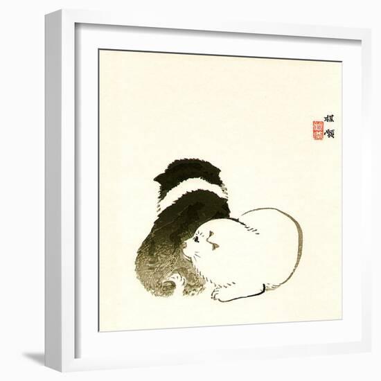 Puppies-Bairei Kono-Framed Giclee Print