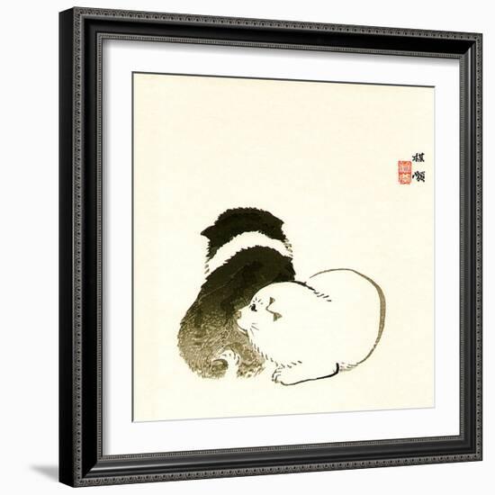 Puppies-Bairei Kono-Framed Giclee Print