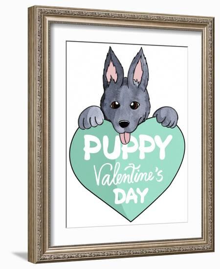 Puppy-1-Abraal-Framed Giclee Print