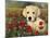 Puppy And Poppies-Bill Makinson-Mounted Giclee Print