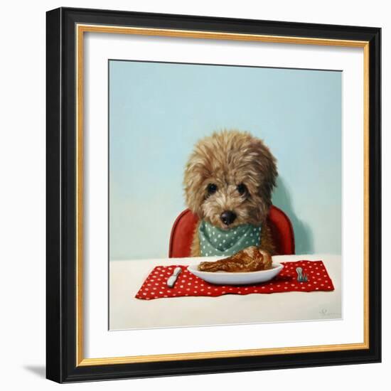 Puppy Chow-Lucia Heffernan-Framed Art Print