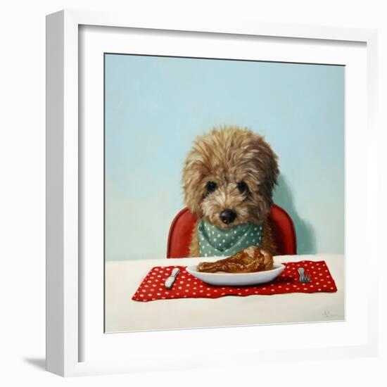 Puppy Chow-Lucia Heffernan-Framed Art Print