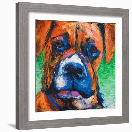 Puppy Dog Eyes II-Walt Johnson-Framed Art Print