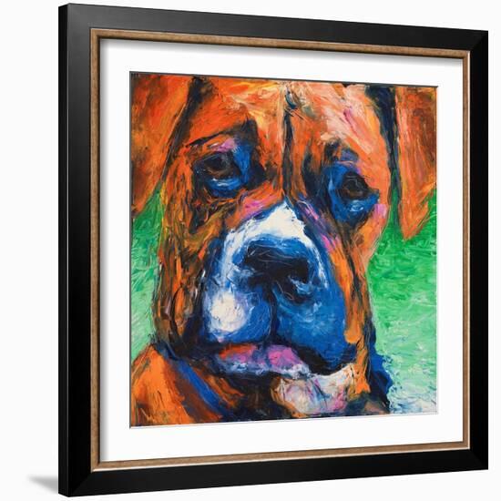 Puppy Dog Eyes II-Walt Johnson-Framed Art Print