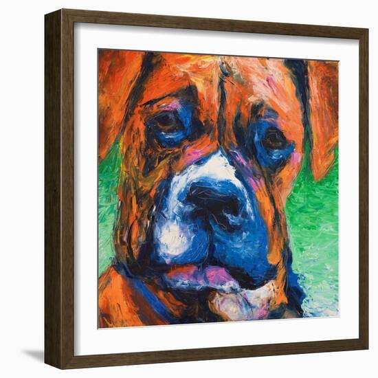 Puppy Dog Eyes II-Walt Johnson-Framed Art Print