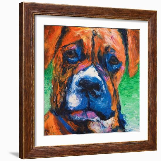 Puppy Dog Eyes II-Walt Johnson-Framed Art Print