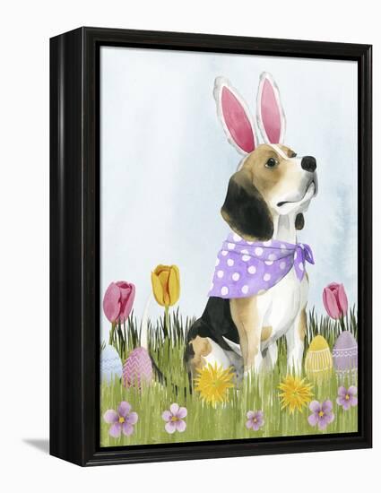 Puppy Easter II-Grace Popp-Framed Stretched Canvas