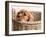 Puppy in a Laundry Basket-Edward M. Fielding-Framed Photographic Print