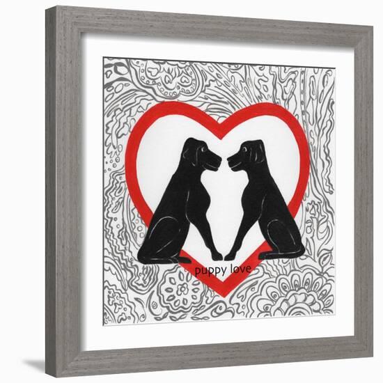 Puppy Love-Gigi Begin-Framed Giclee Print