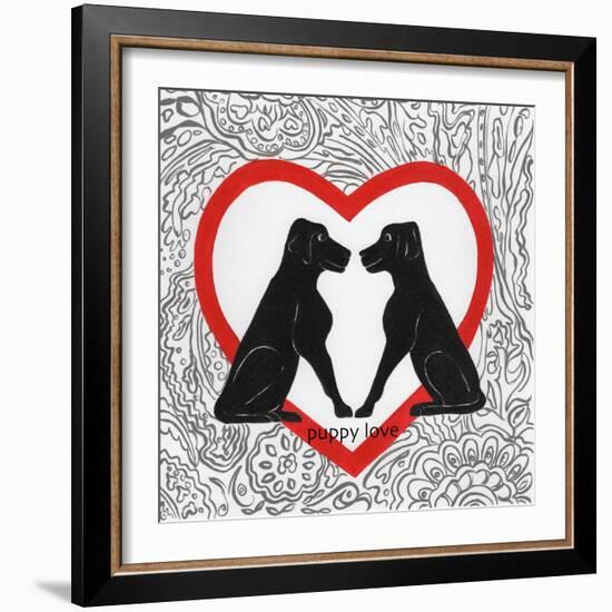 Puppy Love-Gigi Begin-Framed Giclee Print