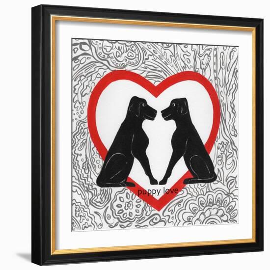 Puppy Love-Gigi Begin-Framed Giclee Print