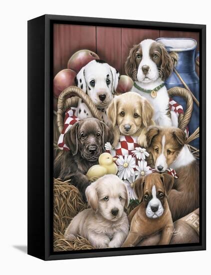 Puppy Pals-Jenny Newland-Framed Premier Image Canvas