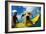 Puppy Riding on Surfboard-Rick Doyle-Framed Photographic Print