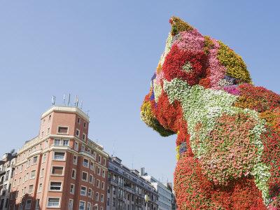 Puppy The Dog Flower Sculpture By Jeff Koons Bilbao Basque Country Spain Europe Photographic Print Christian Kober Art Com