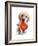 Puppy with Red Heart-MAKIKO-Framed Giclee Print