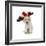 Puppy with Santa Hat and Reindeer Ears-Lew Robertson-Framed Photographic Print