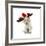 Puppy with Santa Hat and Reindeer Ears-Lew Robertson-Framed Photographic Print