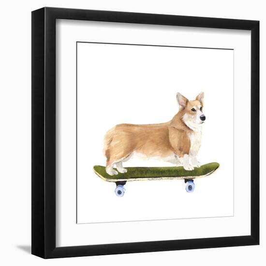 Pups on Wheels III-Annie Warren-Framed Art Print