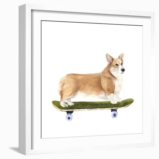 Pups on Wheels III-Annie Warren-Framed Art Print