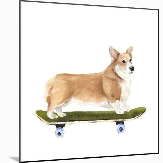 Pups on Wheels III-Annie Warren-Mounted Art Print