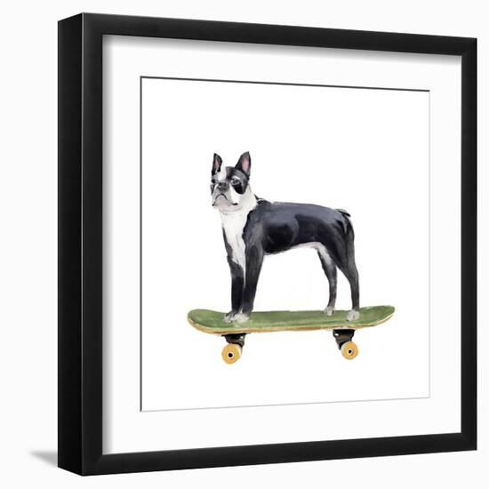 Pups on Wheels IV-Annie Warren-Framed Art Print