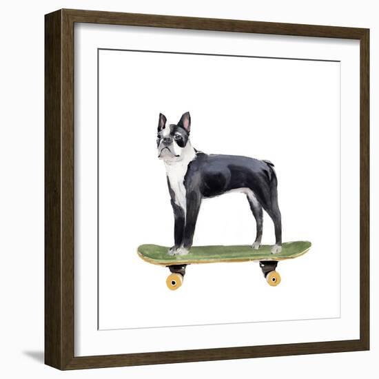 Pups on Wheels IV-Annie Warren-Framed Art Print