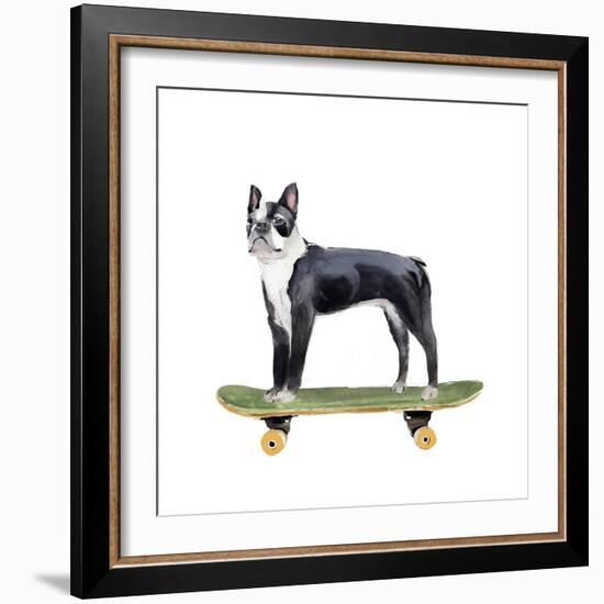 Pups on Wheels IV-Annie Warren-Framed Art Print