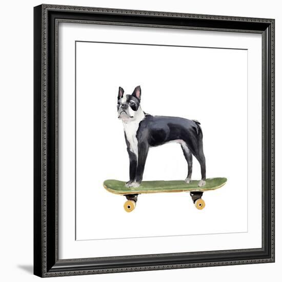 Pups on Wheels IV-Annie Warren-Framed Art Print