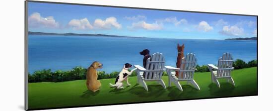 Pups with a View-Carol Saxe-Mounted Art Print