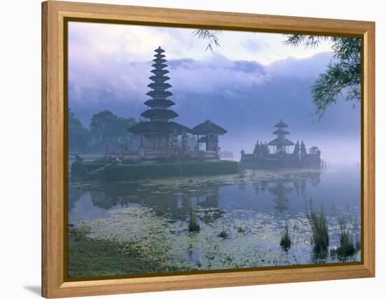 Pura Ulun Temple, Danu Bratan, Island of Bali, Indonesia, Southeast Asia-Bruno Morandi-Framed Premier Image Canvas