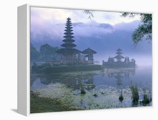 Pura Ulun Temple, Danu Bratan, Island of Bali, Indonesia, Southeast Asia-Bruno Morandi-Framed Premier Image Canvas
