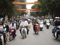 Mopeds Coming Towards Camera, Hanoi, Vietnam, Indochina, Southeast Asia, Asia-Purcell-Holmes-Photographic Print