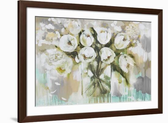 Pure Blanc Tulipa-Amanda J^ Brooks-Framed Art Print