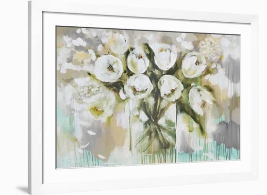 Pure Blanc Tulipa-Amanda J^ Brooks-Framed Art Print