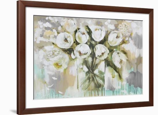 Pure Blanc Tulipa-Amanda J^ Brooks-Framed Art Print