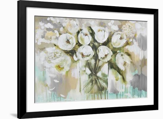 Pure Blanc Tulipa-Amanda J^ Brooks-Framed Art Print