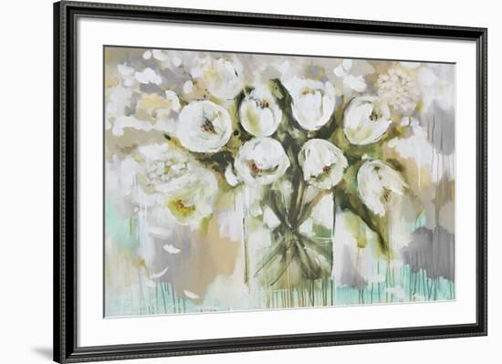 Pure Blanc Tulipa-Amanda J^ Brooks-Framed Art Print