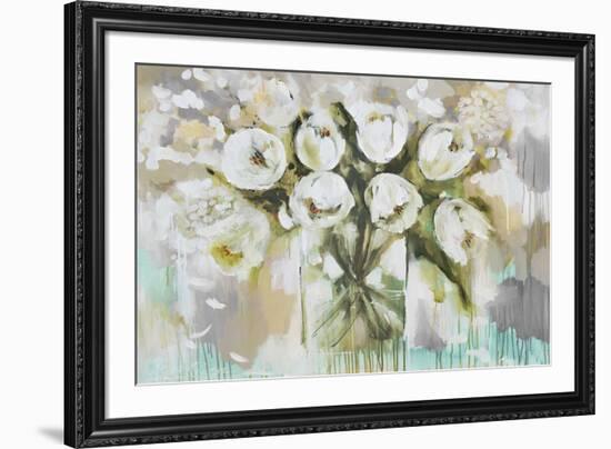 Pure Blanc Tulipa-Amanda J^ Brooks-Framed Art Print