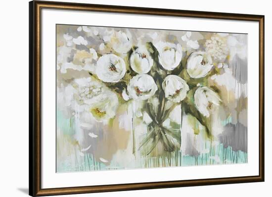 Pure Blanc Tulipa-Amanda J^ Brooks-Framed Art Print