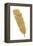 Pure Gold Feather V-Chris Paschke-Framed Stretched Canvas