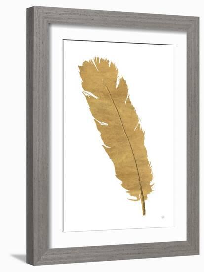 Pure Gold Feather V-Chris Paschke-Framed Art Print