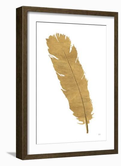 Pure Gold Feather V-Chris Paschke-Framed Art Print