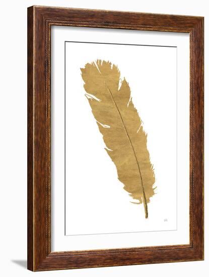 Pure Gold Feather V-Chris Paschke-Framed Art Print